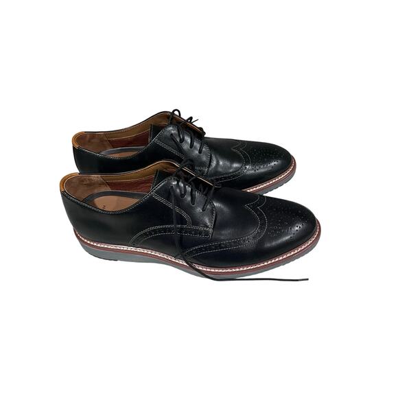 Johnston & Murphy Conard Wingtip Oxford Men’s 13W Black Leather TruFOAM Shoes main image 6